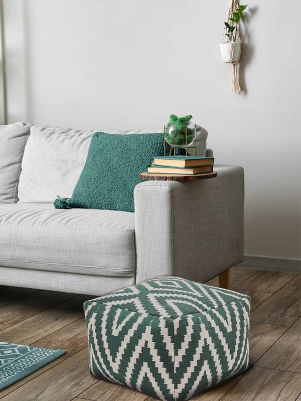 Fotpallar Seat Pall POUF GOLV PULOW PERU Turkos