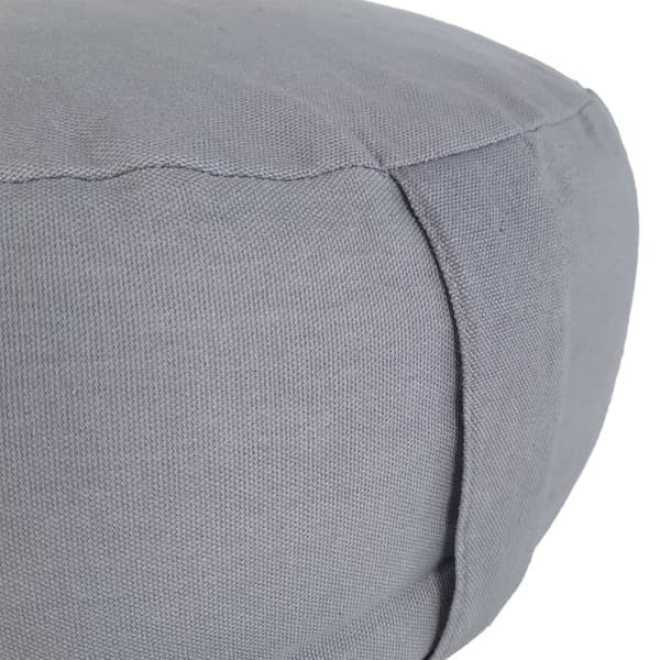 Yoga kuddar golv kudde lotus runt h 16 x Ø 31 cm tvättbart grå