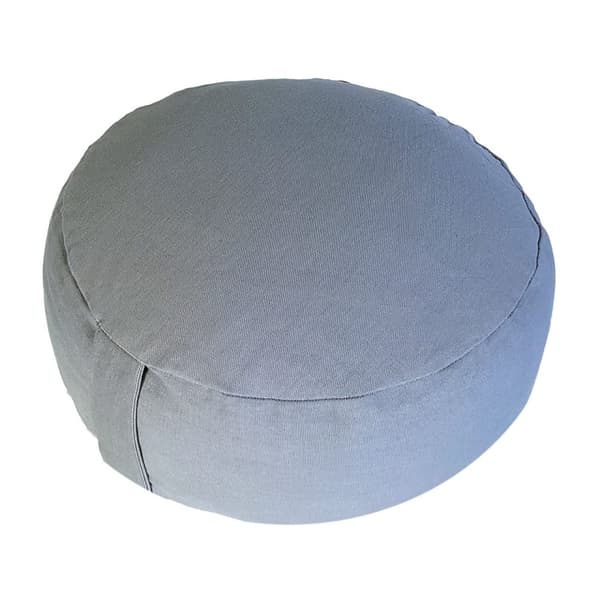 Yoga kuddar golv kudde lotus runt h 16 x Ø 31 cm tvättbart grå
