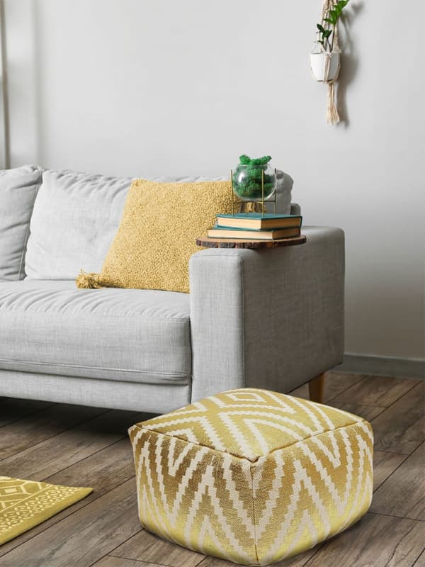 Seat Dice Foot Palls 55x37x55 CM POUF Gul