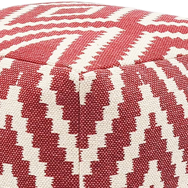 Seat Dice Foot Palls Seat Pall 55x37x55 CM POUF röd
