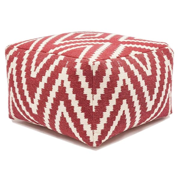 Seat Dice Foot Palls Seat Pall 55x37x55 CM POUF röd
