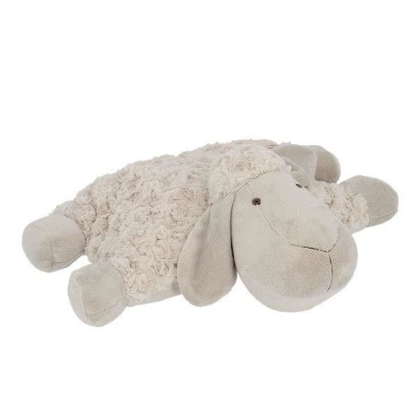 Plysch - Ej specificerad - Får - Fällbar golvkudde - 50 cm - Beige