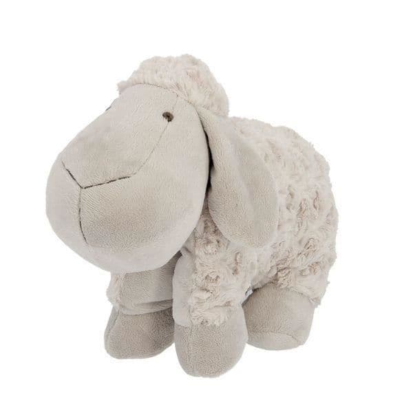 Plysch - Ej specificerad - Får - Fällbar golvkudde - 50 cm - Beige