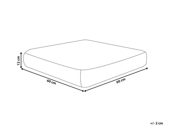 Gulvpute Flerfarget Bomull 60 x 60 x 12 cm Geometrisk mønster Firkantet Boho Moderne Stoff Sittepuff