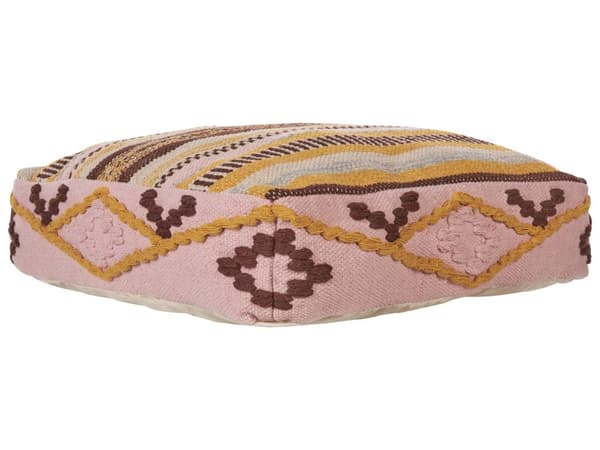 Gulvpute Flerfarget Bomull 60 x 60 x 12 cm Geometrisk mønster Firkantet Boho Moderne Stoff Sittepuff
