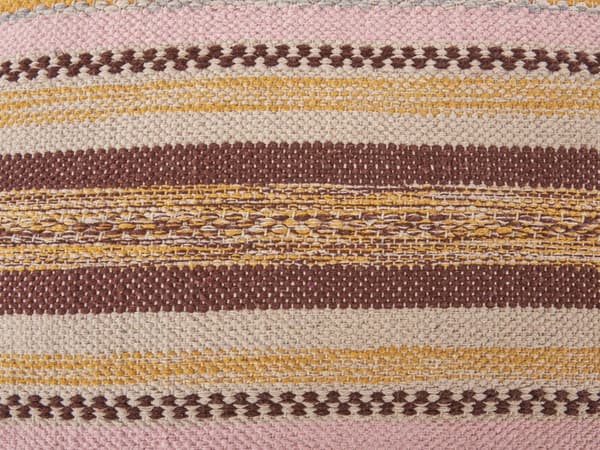 Gulvpute Flerfarget Bomull 60 x 60 x 12 cm Geometrisk mønster Firkantet Boho Moderne Stoff Sittepuff