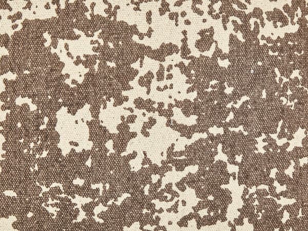 Lattiatyyny beige/ruskea puuvilla 50 x 50 x 20 cm abstrakti kuviointi rahi