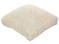 Miniatyrbild 5 av 7: Sittkudde Beige Bomull 70 x 70 x 15 cm Enfärgat Mönster Fyrkantig Sittpuff Tyg Vardagsrum Sovrum