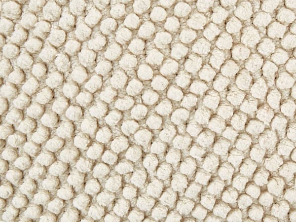 Sittkudde Beige Bomull 70 x 70 x 15 cm Enfärgat Mönster Fyrkantig Sittpuff Tyg Vardagsrum Sovrum