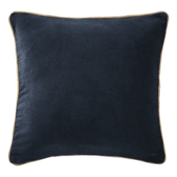 Avtagbar flätad kudde 45 x 45 cm "César" Cotton Velvet - César Minuit