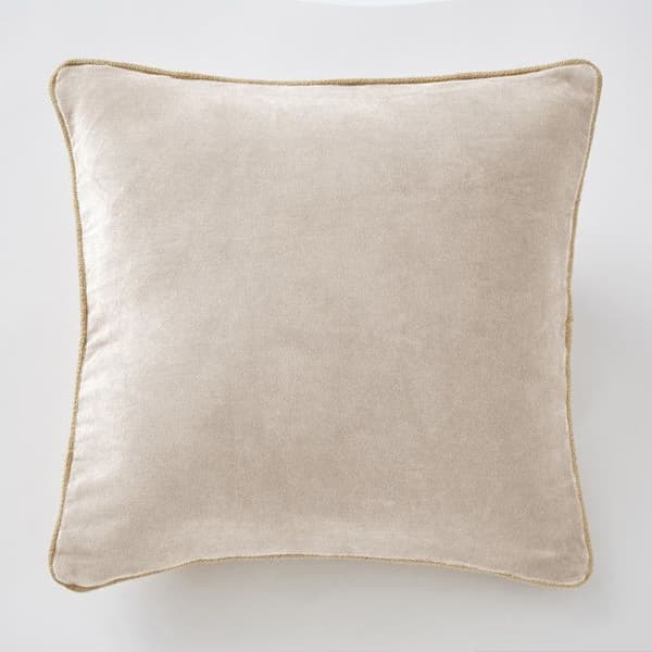 Avtagbar kudde med galonfinish 45 x 45 cm "César" Bomullssammet