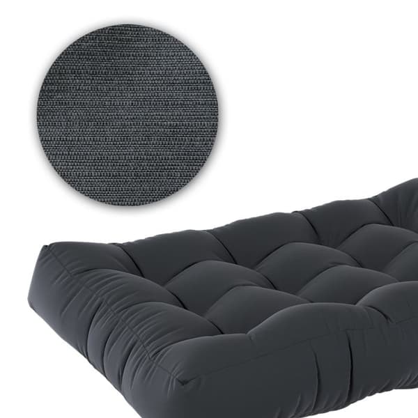 Vicco Flocken palettkuddset, grafit, 120 x 80 cm 3 delar