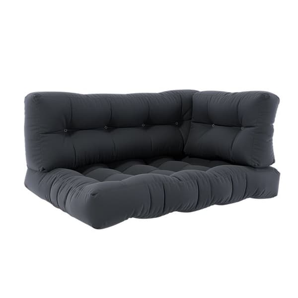 Vicco Flocken palettkuddset, grafit, 120 x 80 cm 3 delar