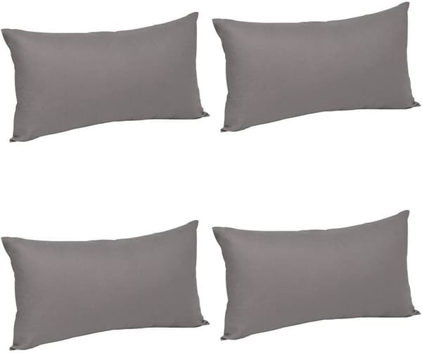 Rootz kuddfodral i 4 delar i bomull - Dekorativa örngott - Med dragkedja - Hudvänlig - Andas - 40 cm x 40 cm - 100 % bomull