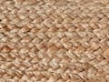 Miniatyrbild 6 av 6: Golvkudde Beige Jute EPS Pärlor Fyllning 70 x 40 x 20 cm Rund Boho Stil Hemtillbehör