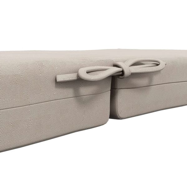 ROOTZ 2 -stycken Set Garden Chair Cushions - Utomhuskuddar - Sittkuddar - 8 cm POLDING - 112L X 51W CM - Brun