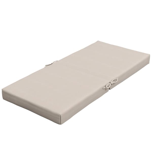 ROOTZ 2 -stycken Set Garden Chair Cushions - Utomhuskuddar - Sittkuddar - 8 cm POLDING - 112L X 51W CM - Brun