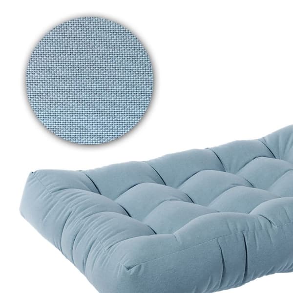 Vicco Flocken palettkuddset, Isblå, 120 x 80 cm 2 delar