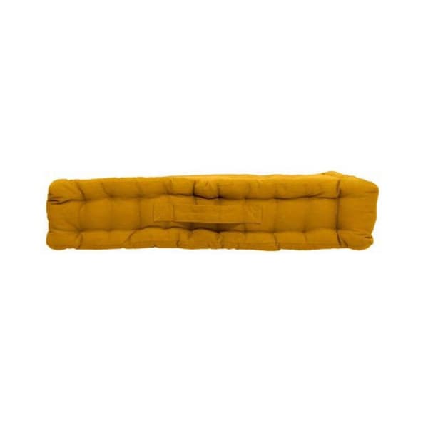 Golvkudde - 50 x 50 cm - 100 % bomull - Senap