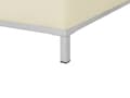 Miniatyrbild 5 av 7: Ottoman Beige Äkta läder Stoppad Fotpall Rektangulär Minimalistisk Modern