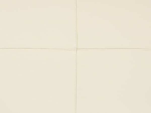 Ottoman Beige Äkta läder Stoppad Fotpall Rektangulär Minimalistisk Modern