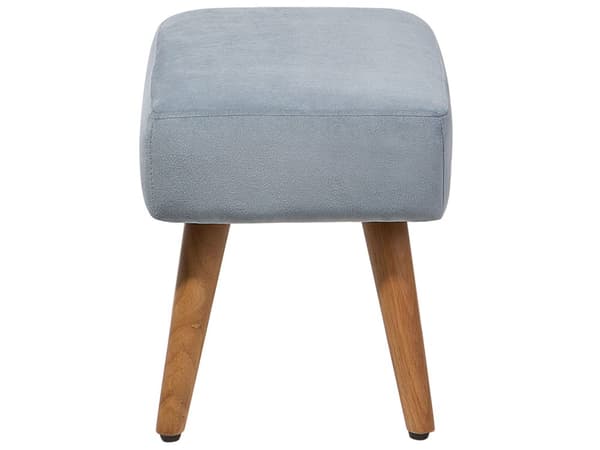 Jakkara harmaa 50 x 35 x 30 cm sametti kumipuujalat suorakulmio kevyt skandinaavinen