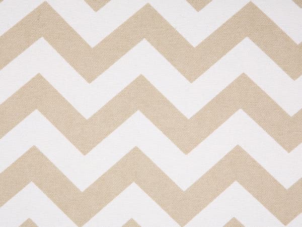 Jakkara beige 50 x 35 x 30 cm puuvilla kumipuujalat suorakulmio siksak-kuvio kevyt skandinaavinen