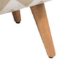 Pikkukuva 8 / 8: Jakkara beige 50 x 35 x 30 cm puuvilla kumipuujalat suorakulmio siksak-kuvio kevyt skandinaavinen