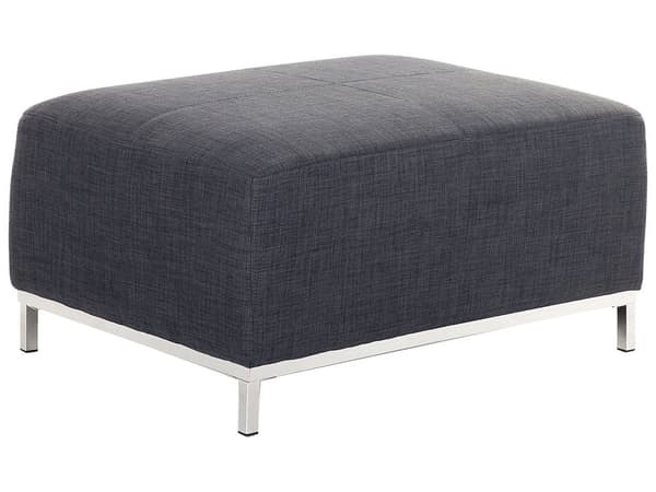Rahi tummanharmaa kangas verhoiltu metallijalat 95 x 71 x 46 cm suuri suorakulmio perinteinen tyyli