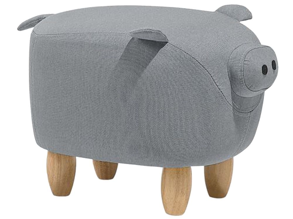 Sittpuff ljusgrå PIGGY