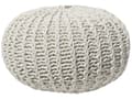 Pikkukuva 1 / 8: Rahi beige puuvilla ⌀ 50 x 35 cm neulottu pyöreä EPS-helmirae moderni boho tyyli