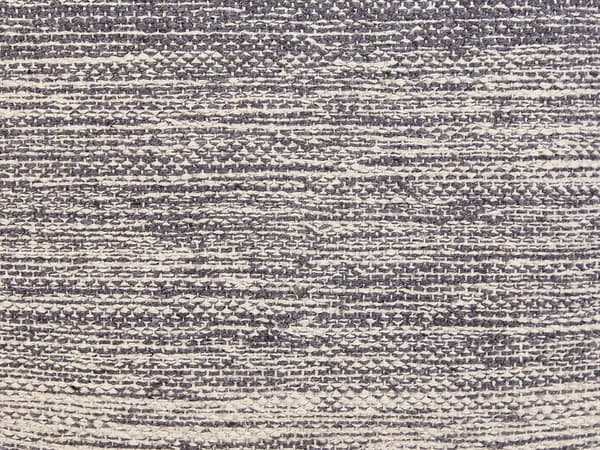 Puf Grå og Hvid Bomuld 3 Stripes Cube Boho Skandinavisk