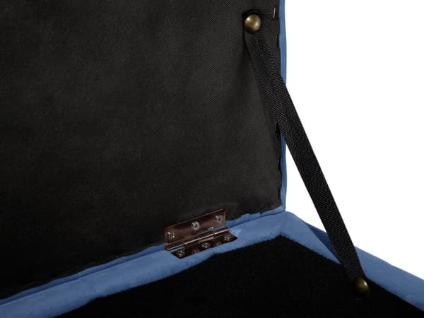 Skammel Mørkegrå Velour Tuftet Polstring Sengebænk med Opbevaring