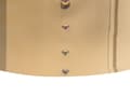 Miniatyrbillede 6 af 7: Puf Polyester Velour Lysegrå Guld ø 39 cm Rund Moderne Glam Design Skammel Fodskammel Fodstøtte Sæde Boligindretning Stue Soveværelse Møbel