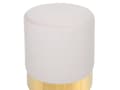 Miniatyrbild 4 av 7: Sittpuff Rosa sammet Rund Dressing Puff Glam Pall med Guld