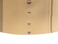 Miniatyrbild 6 av 7: Sittpuff Rosa sammet Rund Dressing Puff Glam Pall med Guld