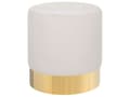 Miniatyrbild 1 av 7: Sittpuff Rosa sammet Rund Dressing Puff Glam Pall med Guld