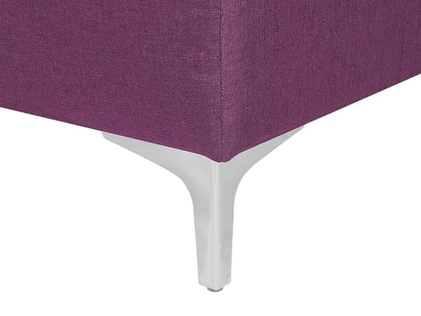 Rahi purppura 80 x 41 x 80 cm kangasverhoilu metalli vaneri neliö vaahtomuovi