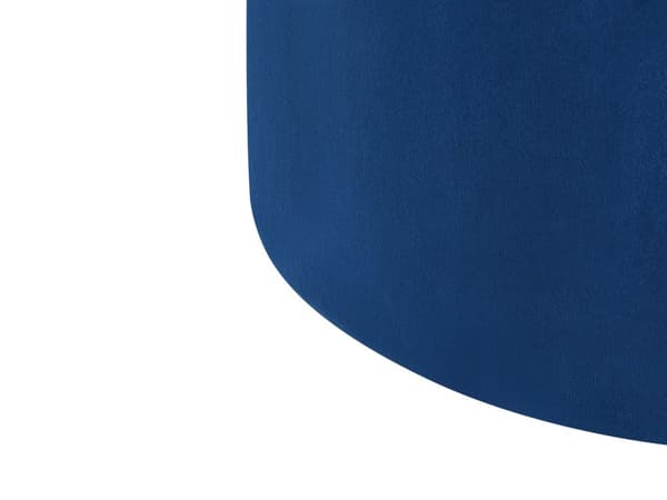 Puf Mørkeblå Polyester Velour 47x47 cm Glam Moderne Design Rund Sæde Fodskammel Boligindretning Stue Soveværelse Spisestue
