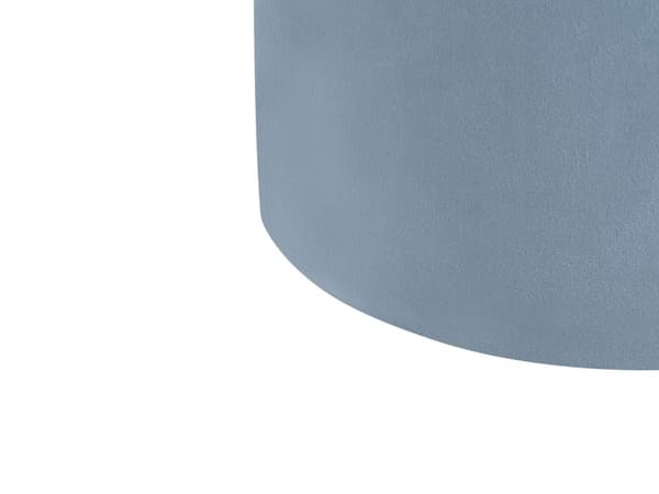 Puf Lyseblå Polyester Velour 47x47 cm Glam Moderne Design Rund Sæde Fodskammel Blå Nyt Hjem MDF Træ Boligindretning Stue Soveværelse Spisestue