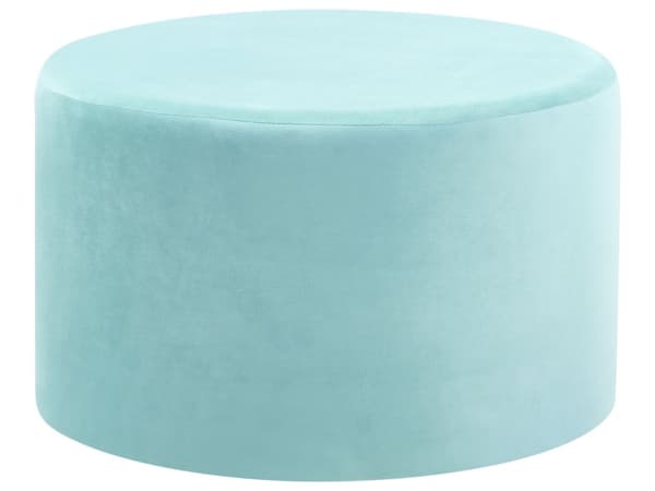 Rahi mintunvihreä sametti verhoiltu puu ⌀ 61 x 36 cm pyöreä minimalistinen moderni tyyli