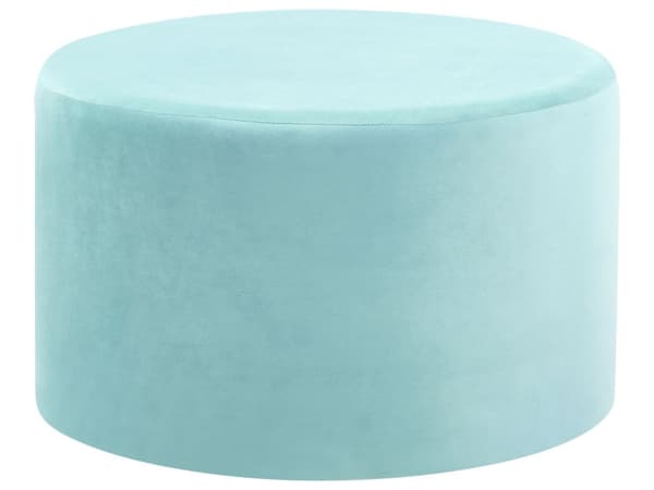 Rahi mintunvihreä sametti verhoiltu puu ⌀ 61 x 36 cm pyöreä minimalistinen moderni tyyli
