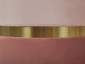 Miniatyrbillede 7 af 7: Puf med Opbevaring 2 stk Sæt Polyester Velour Lyserød Guld Retro Moderne Design Rund Skammel Boligindretning Stue Soveværelse Børneværelse