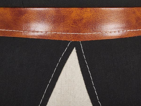 Puf Beige Sort Brun Kunstlinned Opbevaring Moderne Design Fodskammel Skammel Fodstøtte Siddepuf Børneværelse