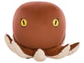 Miniatyrbillede 4 af 8: Puf Brun Gyldenbrun Polyester Velour Blæksprutte Design Beige Gul Fodskammel Skum Taburet Fodstøtte Børneværelse Pigeværelse Drengeværelse