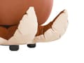 Miniatyrbillede 6 af 8: Puf Brun Gyldenbrun Polyester Velour Blæksprutte Design Beige Gul Fodskammel Skum Taburet Fodstøtte Børneværelse Pigeværelse Drengeværelse
