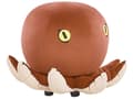 Miniatyrbillede 1 af 8: Puf Brun Gyldenbrun Polyester Velour Blæksprutte Design Beige Gul Fodskammel Skum Taburet Fodstøtte Børneværelse Pigeværelse Drengeværelse