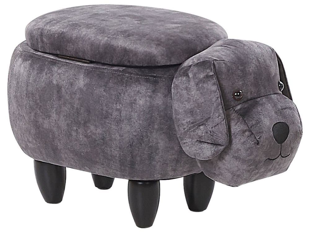 Sittpuff med förvaring mörkgrå DOGGY