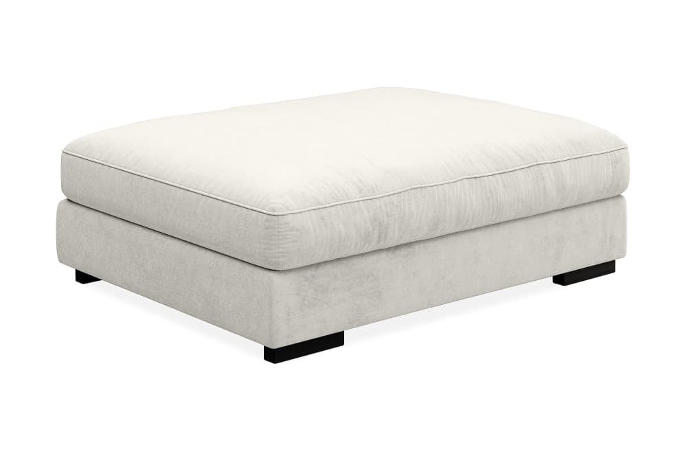 HAVANA Fotpall Sammet Vit